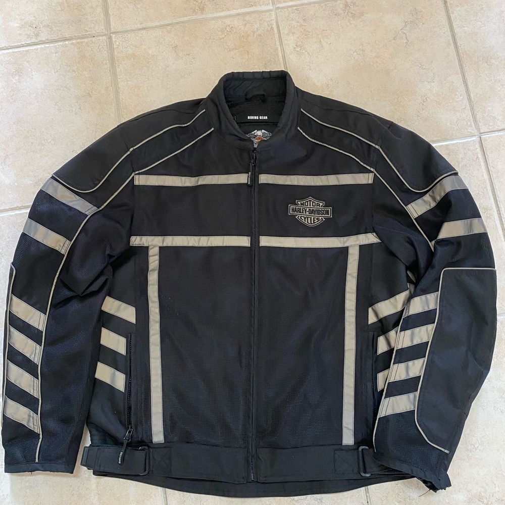 Harley Davidson Mesh Reflective Jacket Size Large Gem